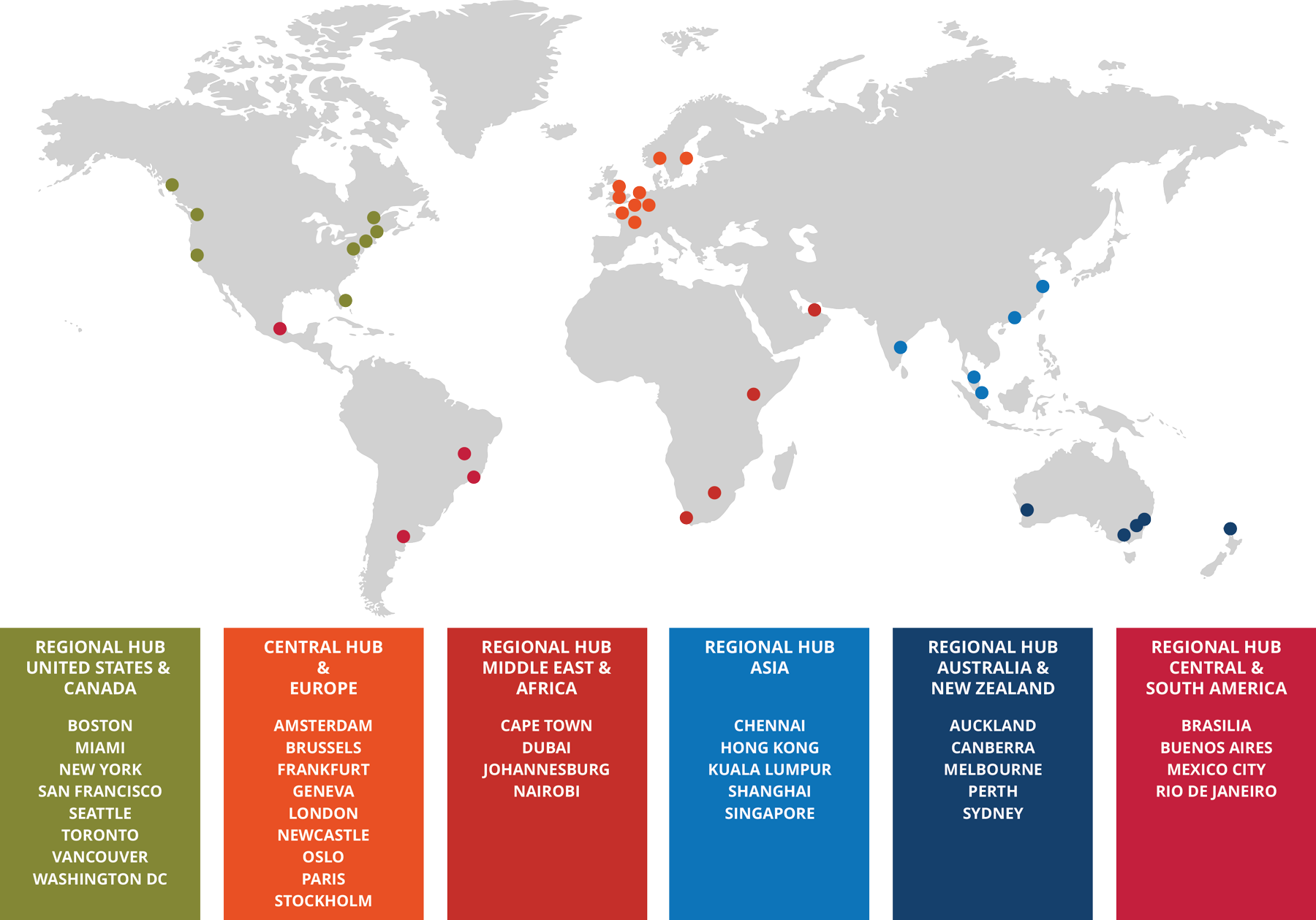 Global Support Map